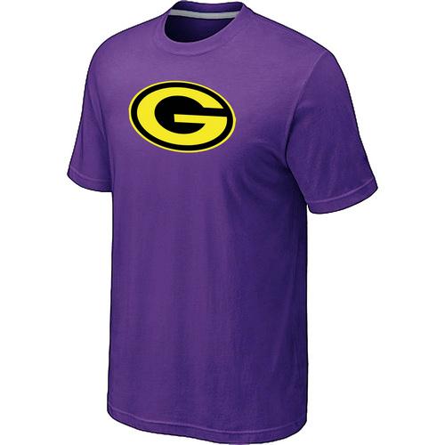 Nike Green Bay Packers Neon Logo Charcoal Purple NFL T-Shirt Cheap
