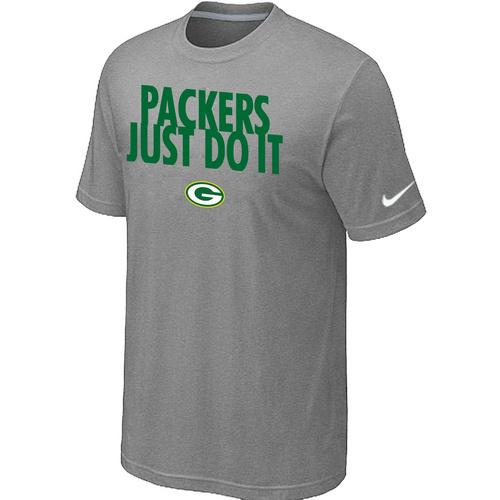 Nike Green Bay Packers Just Do It L.Grey NFL T-Shirt Cheap