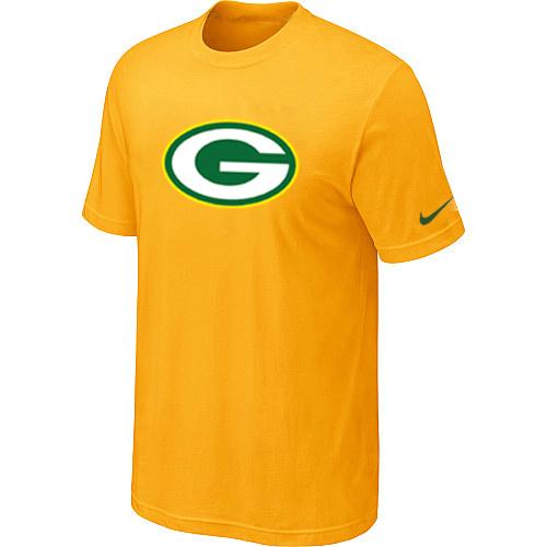Green Bay Packers Sideline Legend Authentic Logo Dri-FIT T-Shirt Yellow Cheap