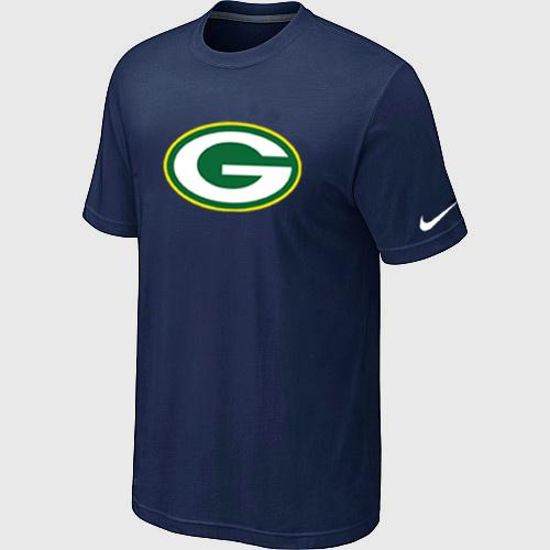 Green Bay Packers Sideline Legend Authentic Logo Dri-FIT T-Shirt D.Blue Cheap