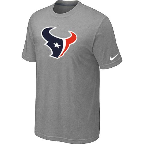 Nike Houston Texans Sideline Legend Authentic Logo Dri-FIT Light grey NFL T-Shirt Cheap