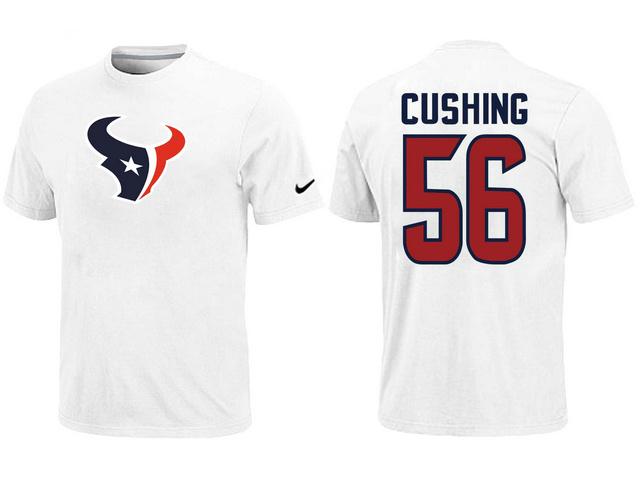 Nike Houston Texans 56 Cushing Name & Number White NFL T-Shirt Cheap