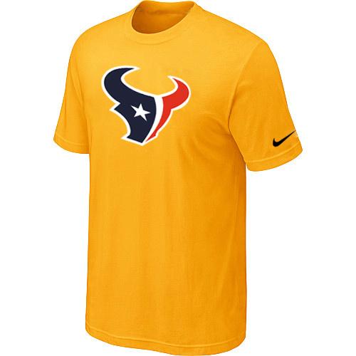 Houston Texans Sideline Legend Authentic Logo Dri-FIT T-Shirt Yellow Cheap