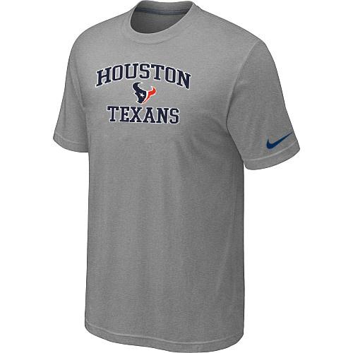Houston Texans Heart & Soul Light grey T-Shirt Cheap