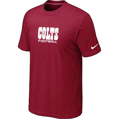 Nike Indianapolis Colts Sideline Legend Authentic Font Dri-FIT Red NFL T-Shirt Cheap