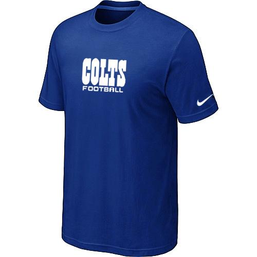 Nike Indianapolis Colts Sideline Legend Authentic Font Blue NFL T-Shirt Cheap