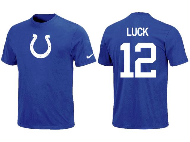 Nike Indianapolis Colts 12 LUCK Name & Number NFL T-Shirt Cheap