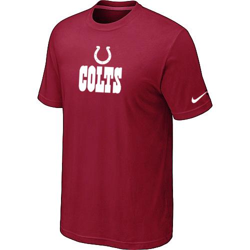 Nike Indianapolis Colts Authentic Logo Red NFL T-Shirt Cheap