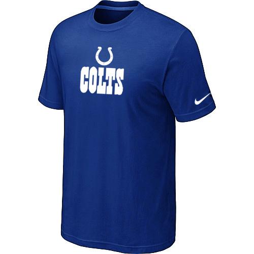 Nike Indianapolis Colts Authentic Logo T-Shirt Blue Cheap