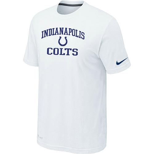 Indianapolis Colts Heart & Soul White T-Shirt Cheap