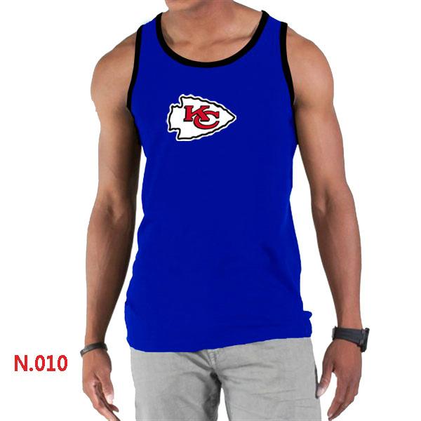 Nike NFL Kansas City Chiefs Sideline Legend Authentic Logo men Tank Top Blue Cheap