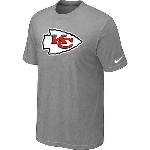 Nike Kansas City Chiefs Sideline Legend Authentic Logo Dri-FIT Light grey NFL T-Shirt Cheap