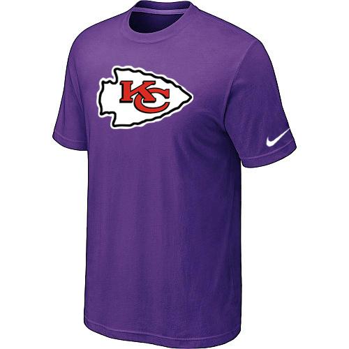 Kansas City Chiefs Sideline Legend Authentic Logo Dri-FIT T-Shirt Purple Cheap