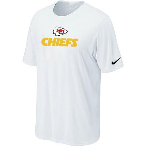Nike Kansas City Chiefs Authentic Logo T-Shirt White Cheap