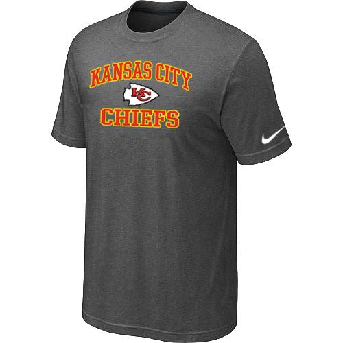 Kansas City Chiefs Heart & Soul Dark grey T-Shirt Cheap