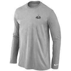 Nike Seattle Seahawks Super Bowl XLVIII Champions Trophy Collection Locker Room Long Sleeve L.Grey Cheap