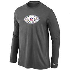 Nike NFL 32 Teams Logo Collection Locker Room Long Sleeve T-Shirt Dark Grey Cheap