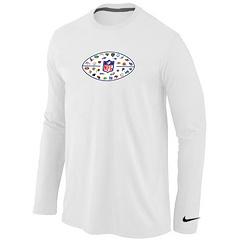 Nike NFL 32 teams logo Collection Locker Room Long Sleeve T-Shirt White Cheap