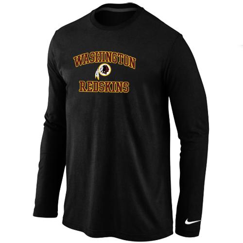 Nike Washington Redskins Heart & Soul Long Sleeve T-Shirt Black Cheap