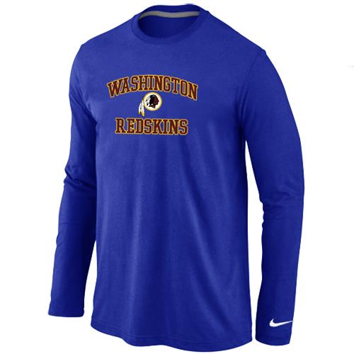 Nike Washington Redskins Heart & Soul Long Sleeve T-Shirt Blue Cheap