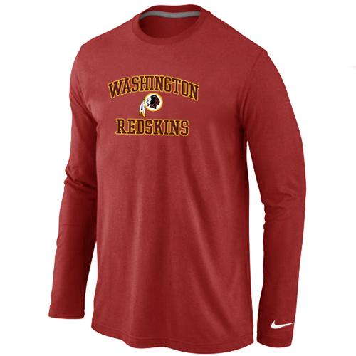 Nike Washington Redskins Heart & Soul Long Sleeve T-Shirt RED Cheap