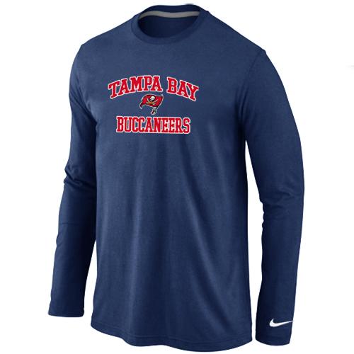 Nike Tampa Bay Buccaneers Heart & Soul Long Sleeve T-Shirt D.Blue Cheap