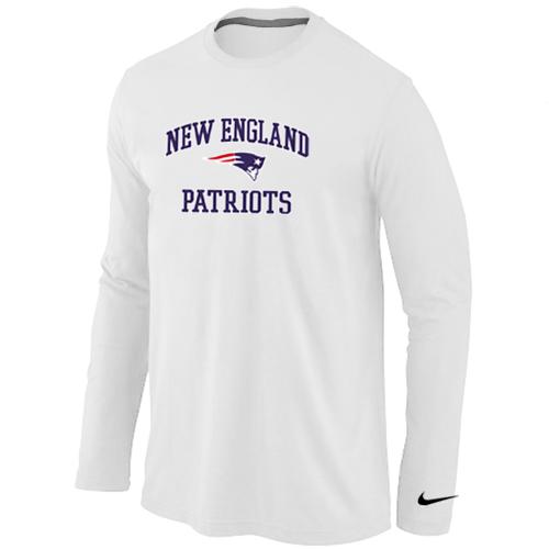 Nike New England Patriots Heart & Soul Long Sleeve T-Shirt White Cheap