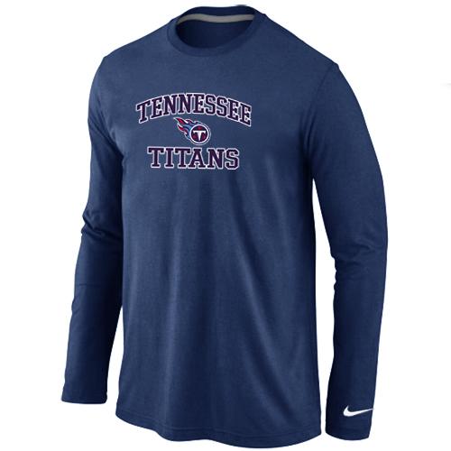 Nike Tennessee Titans Heart & Soul Long Sleeve T-Shirt D.Blue Cheap