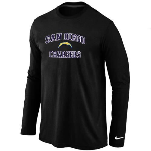Nike San Diego Charger Heart & Soul Long Sleeve T-Shirt Black Cheap