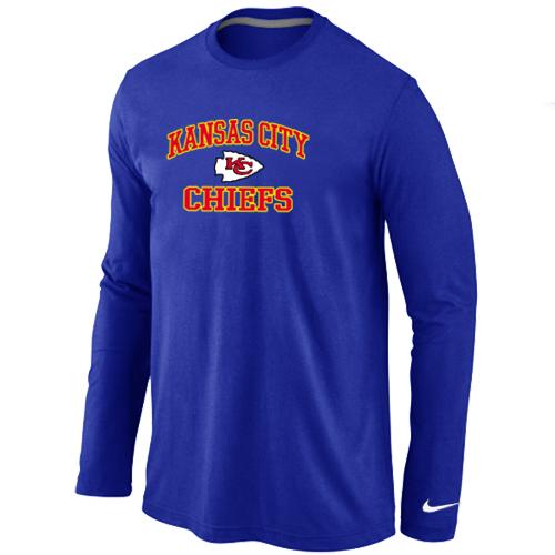 Nike Kansas City Chiefs Heart & Soul Long Sleeve T-Shirt Blue Cheap