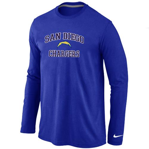 Nike San Diego Charger Heart & Soul Long Sleeve T-Shirt Blue Cheap