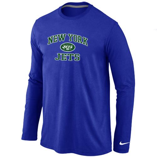 Nike New York Jets Heart & Soul Long Sleeve T-Shirt Blue Cheap