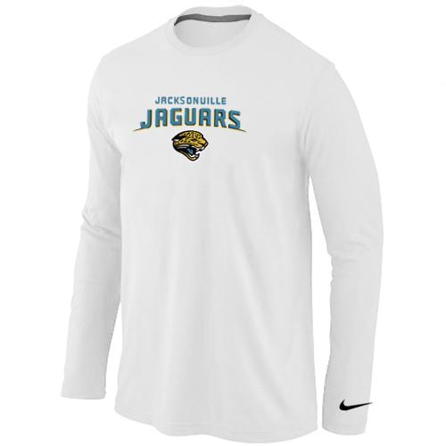 Nike Jacksonville Jaguars Heart & Soul Long Sleeve T-Shirt White Cheap