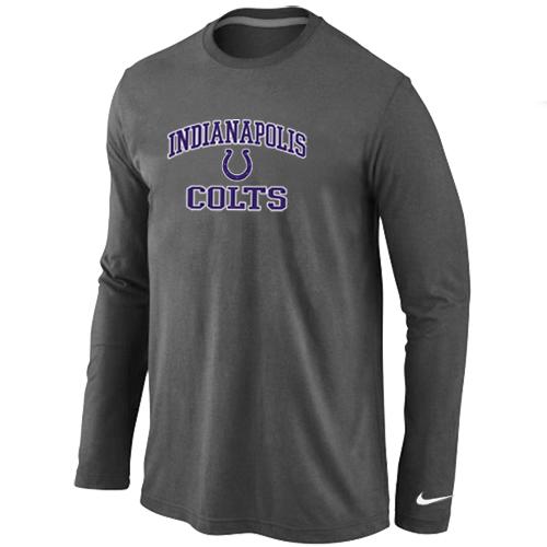 Nike Indianapolis Colts Heart & Soul Long Sleeve T-Shirt D.Grey Cheap