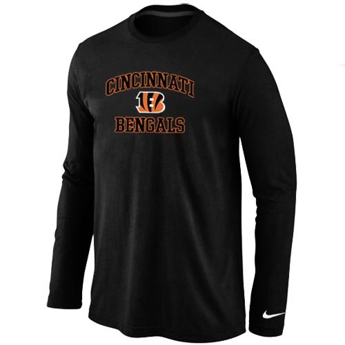 Nike Cincinnati Bengals Heart & Soul Long Sleeve T-Shirt Black Cheap