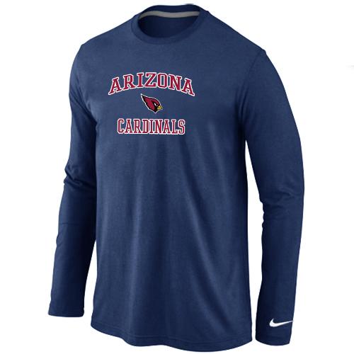 Nike Arizona Cardinals Heart & Soul Long Sleeve T-Shirt D.Blue Cheap