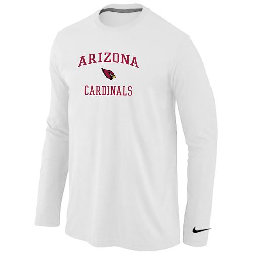 Nike Arizona Cardinals Heart & Soul Long Sleeve T-Shirt White Cheap