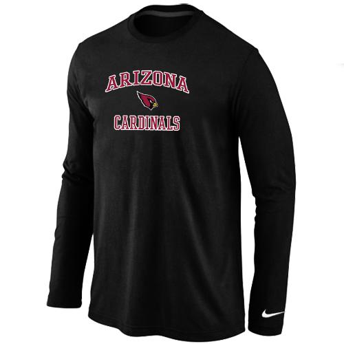 Nike Arizona Cardinals Heart & Soul Long Sleeve T-Shirt Black Cheap