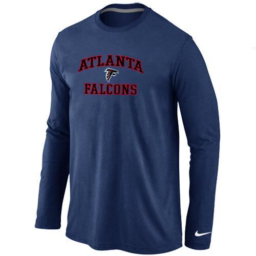 Nike Atlanta Falcons Heart & Soul Long Sleeve T-Shirt D.Blue Cheap