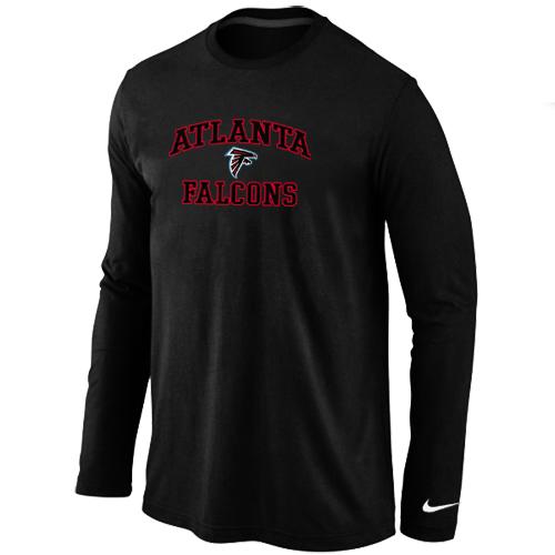 Nike Atlanta Falcons Heart & Soul Long Sleeve T-Shirt Black Cheap