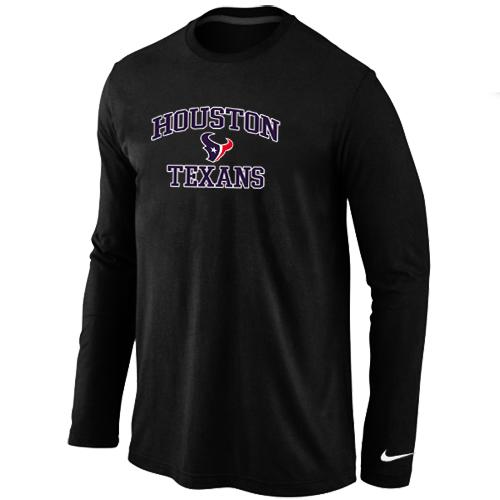 Nike Houston Texans Heart & Soul Long Sleeve T-Shirt Black Cheap
