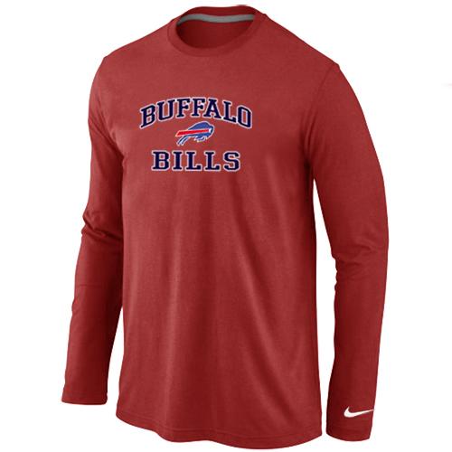 Nike Buffalo Bills Heart & Soul Long Sleeve T-Shirt RED Cheap