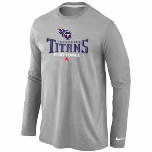 Nike Tennessee Titans light grey Critical Victory Long Sleeve NFL T-Shirt Cheap