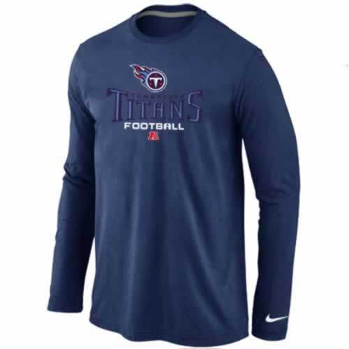 Nike Tennessee Titans dark blue Critical Victory Long Sleeve NFL T-Shirt Cheap