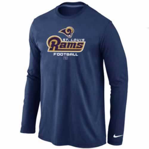 Nike St.Louis Rams dark blue Critical Victory Long Sleeve NFL T-Shirt Cheap