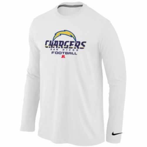 Nike San Diego Charger white Critical Victory Long Sleeve NFL T-Shirt Cheap