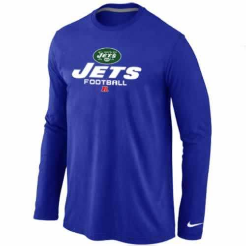 Nike New York Jets blue Critical Victory Long Sleeve NFL T-Shirt Cheap