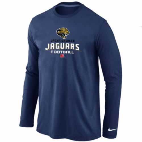 Nike Jacksonville Jaguars dark blue Critical Victory Long Sleeve NFL T-Shirt Cheap