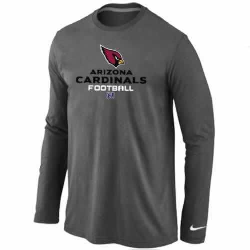 Nike Arizona Cardinals dark grey Critical Victory Long Sleeve NFL T-Shirt Cheap