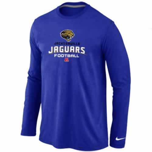 Nike Jacksonville Jaguars blue Critical Victory Long Sleeve NFL T-Shirt Cheap